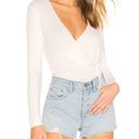 Capulet  Prima white ribbed long sleeve bodysuit size S Photo 1