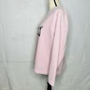 Cathy Daniels  Cozy Pink Fleece Sweater Sweatshirt Christmas Cats Vintage Size L Photo 3