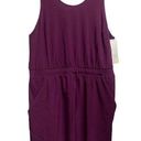 All In Motion  Women's XL Purple Sleeveless Round neck pocket Dress Drawstring Photo 0