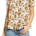 Faherty  Juliet Button Down Blouse M Photo 5