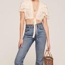 Reformation  Rosedale Ruffle Top in Ivory Photo 0