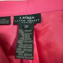 Ralph Lauren  black label silk pleated wide leg pant trousers pink fuchsia Barbie Photo 3