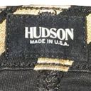 Hudson Jeans Hudson Midrise Nico Super Skinny Gold Black Zebra Stripe Jean Pants Size 28 Photo 4