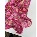 Rococo  Sand Dress Womens Small Pink Chloe Wrap Floral Motif Ruffle Long Photo 6