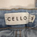 Cello  Junior Women's Light Wash Distressed Denim Jeans Size 3 Photo 4