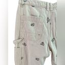 Disney Donald Duck Cargo Jeans Size 30 Light Tan Cream Relaxed Lightweight Pants Photo 4