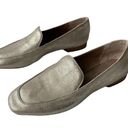 Donald Pliner Halia Flats Metallic Gold Loafers Square Toe Shoes Women's Sz 6M Photo 1