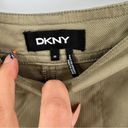 DKNY NEW  Button Front Wide Leg Crop Pant Capri Green Size 10 Photo 5