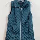 Banana Republic  Factory Quilted Printed Slim Galactic Green Heather Vest Photo 0