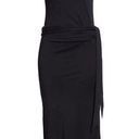 Vince NWT  Pima Cotton Sleeveless Wrap Dress in Black T-shirt Dress S $225 Photo 0