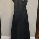 Hill House  Home Nesli Black Swiss Jacquard Dot Nap Dress New Size Small Photo 6