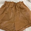 Forever 21 Faux Leather High Top-Waisted Shorts Photo 2