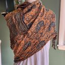 Women fringed scarf wrap Photo 1