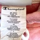 Champion  Reverse Weave Colorblock Cropped Hoodie Cotton Pink Blue Gray Small Photo 3