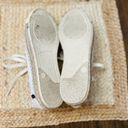 Russell  & Bromley Sugar Rush Plimsole White Leather Espadrille Sneakers Size 8 Photo 13