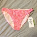 Revolve  x VDM The Label Belinda Reversible Bikini Bottom Pink Paisley Stripe NWT Photo 1