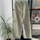 ZARA  Green High Rise Slouchy Relaxed Cargo Jeans Women’s Size 2 Bloggers Fave Photo 3