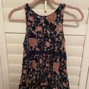 American Eagle  Flowy peplum cutout lace tank top floral size xs! Photo 0