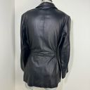 Krass&co Vintage Colebrook &  Genuine Leather Belted Jacket Size XL late 90s Y2K Black Photo 1