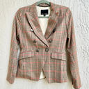 Banana Republic  Houndstooth Double Breasted Cadet Plaid Blazer Brown Women US 0 Photo 1