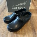 Dansko Black Platform Clogs Mules Slip On Shoes Photo 1