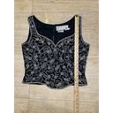 Oleg Cassini Black Tie Olegi Cassini Neiman Marc. black beaded sleeveless evening top 12 Photo 3