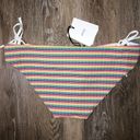 ONIA  Erica Rainbow Stripe Side Tie Bikini Bottom Large NWT Photo 5