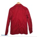 Oleg Cassini Red Pea Coat  Vintage Classic S VTG glam statement Photo 1