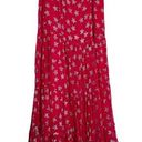 Rococo  Sand Metallic Stars Print Ruffle Maxi Skirt Barbiecore Hot Pink Photo 0