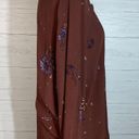 Knot Sisters Brown Floral Print Faux Wrap Blouse size  M Photo 4