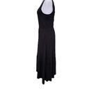 Jason Wu J  Scoop Neck Black Knit Ruffle Midi Dress With Pockets Small MSRP $65 Photo 3