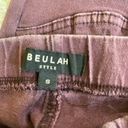 Beulah Maroon Textured Pants Photo 2