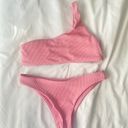 SheIn One Shoulder Pink Bikini Photo 0