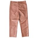 Wilfred  Aritzia Melina Brown High Rise Straight Leg Vegan Leather Pants size 12 Photo 6