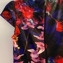 Betsey Johnson  Cap Sleeve Floral Scuba Midi Dress Photo 9