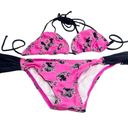 Joe Boxer new  ☼ Unicorn Print 2 Piece String Bikini Set ☼ Hot Pink ☼ Size XS Photo 1