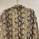 Pretty Little Thing  Taupe Snake Tie Waist Shirt Dress Sz 16 Photo 6