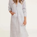 Barefoot Dreams  Cozychic pullover hooded robe 1/2 zip Photo 2