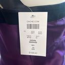 Cache  Silk Blouse Sleeveless Sparkly Purple and Black Top Size XS NWT Photo 5