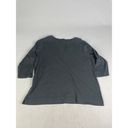 L.L.Bean  1X-Plus Women's 100%‎ Supima Cotton 500799 Gray Half Sleeve V Neck READ Photo 9