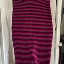 A.L.C. Dark Cherry & Navy Blue Stripe Delmar Skirt Photo 4