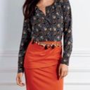 CAbi  #3099 Orange Turmeric Sweater Pencil Skirt Photo 0