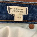 Madewell The Tall High-Rise Slim Boyjean Twyford Wash 26T Blue High Rise Tapered Photo 7