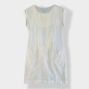 BCBG MAXAZRIA Woven 100% Silk Ruffled Dress in color Chalk‎ Size XS Photo 5