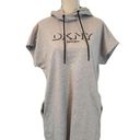 DKNY  Hooded Sweatshirt Dress Size Medium Photo 1