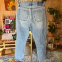 Abercrombie & Fitch  High Rise Distressed Mom Jeans size 26 size 2 light wash Photo 7