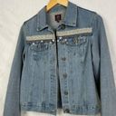 Boom Boom Jeans  Denim Jacket 5-Button Front 2 Pockets Size S Photo 3