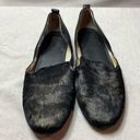 Latigo  Albany Black Pony Hair/Leather slip on Flats size 8.5 Photo 0