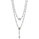 Givenchy | NWT Double Layered Crystal Rhodium Pave Y-Necklace Photo 0