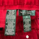 Krass&co Lauren Jeans  Ralph Lauren Red Velvet Flared Bootcut Vintage Y2K Jeans Size 8 Photo 5